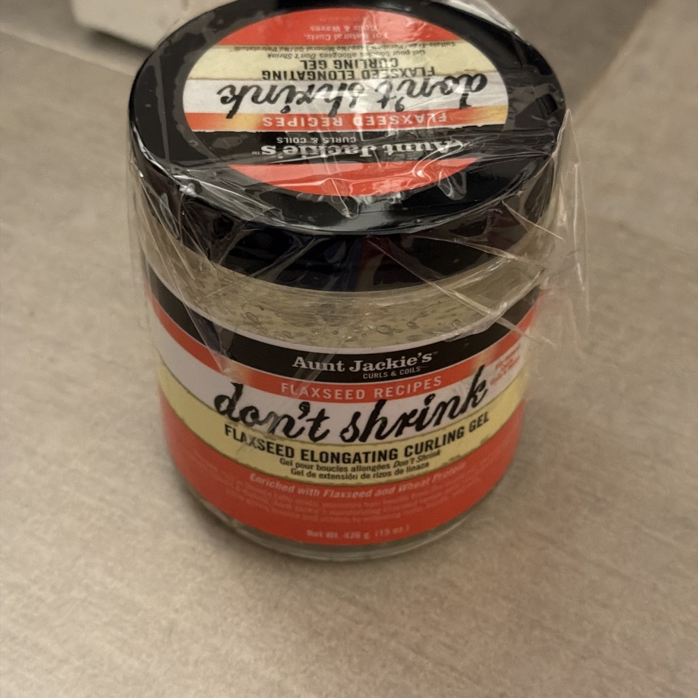 Aunt Jackie's Curls & Coils Don't Shrink Flaxseed Elongating Curling Gel 15oz